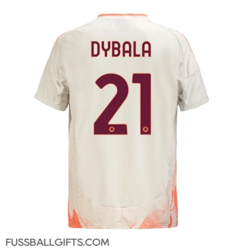 AS Roma Paulo Dybala #21 Fußballbekleidung Auswärtstrikot 2024-25 Kurzarm